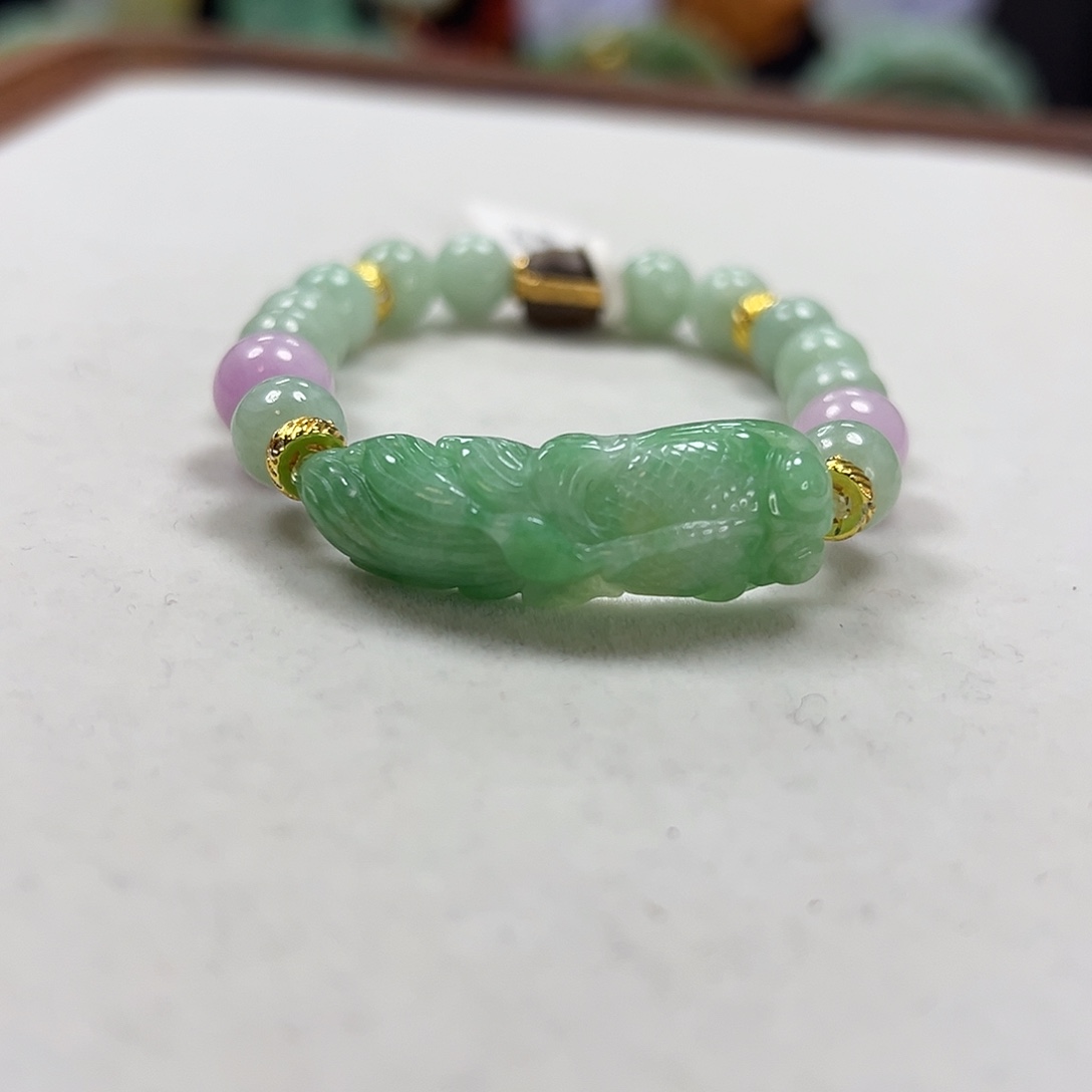 翡翠未镶嵌手链手牌