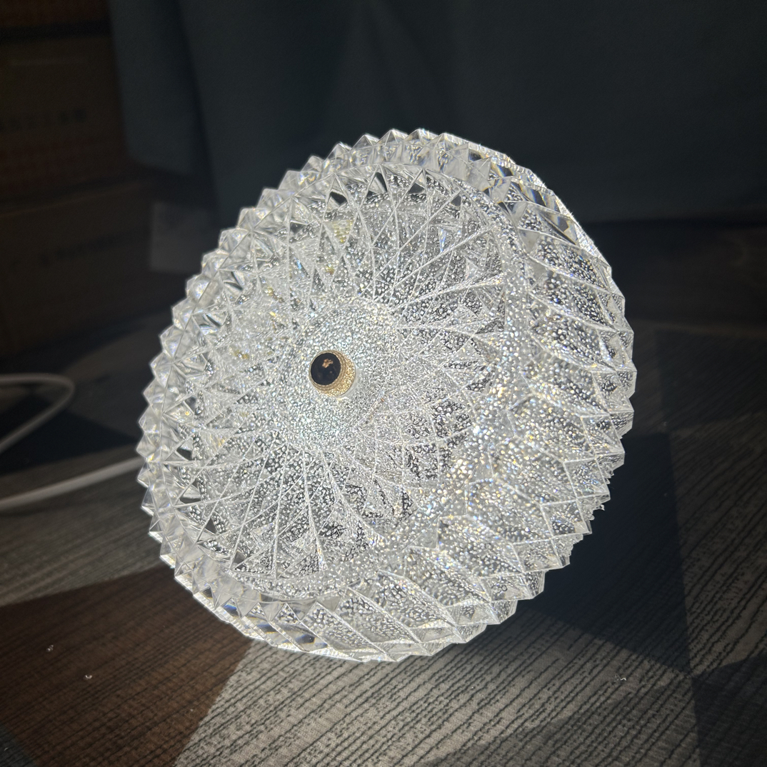 小圆形轻奢亚克力家用吸顶灯阳台玄关灯具过道灯走廊灯