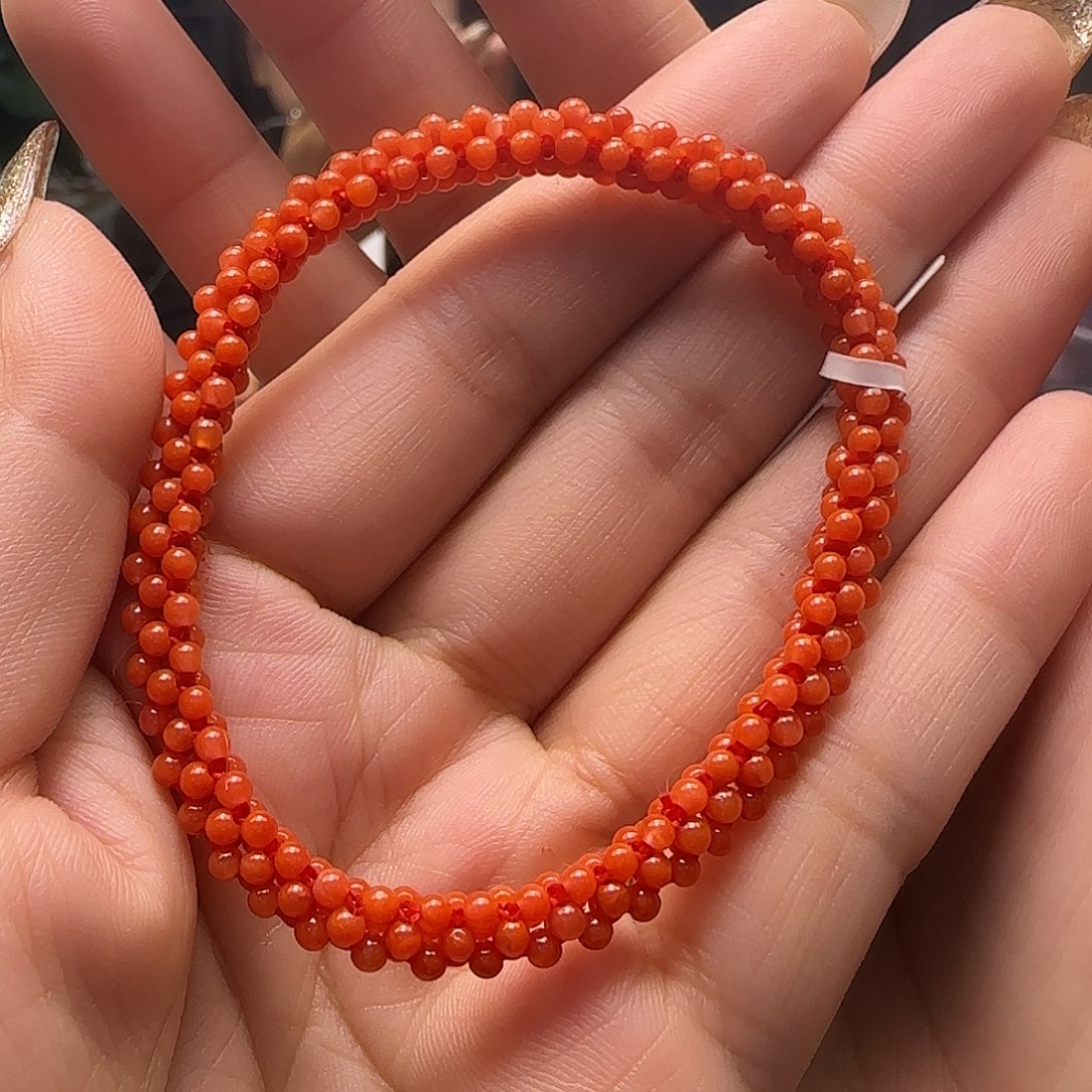 南红玛瑙M小米珠编织款未镶嵌