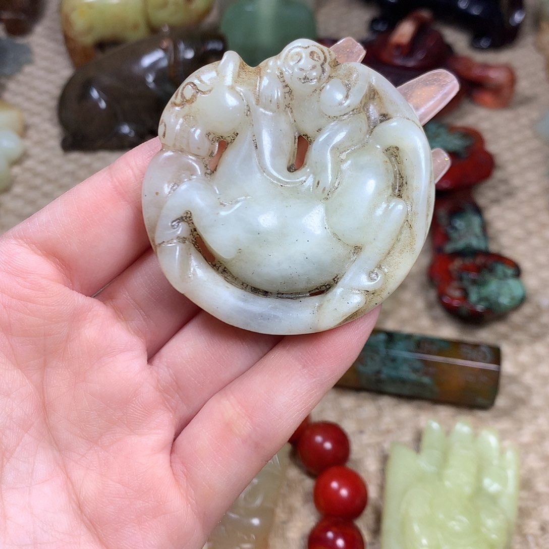 白玉菩提吊坠挂件