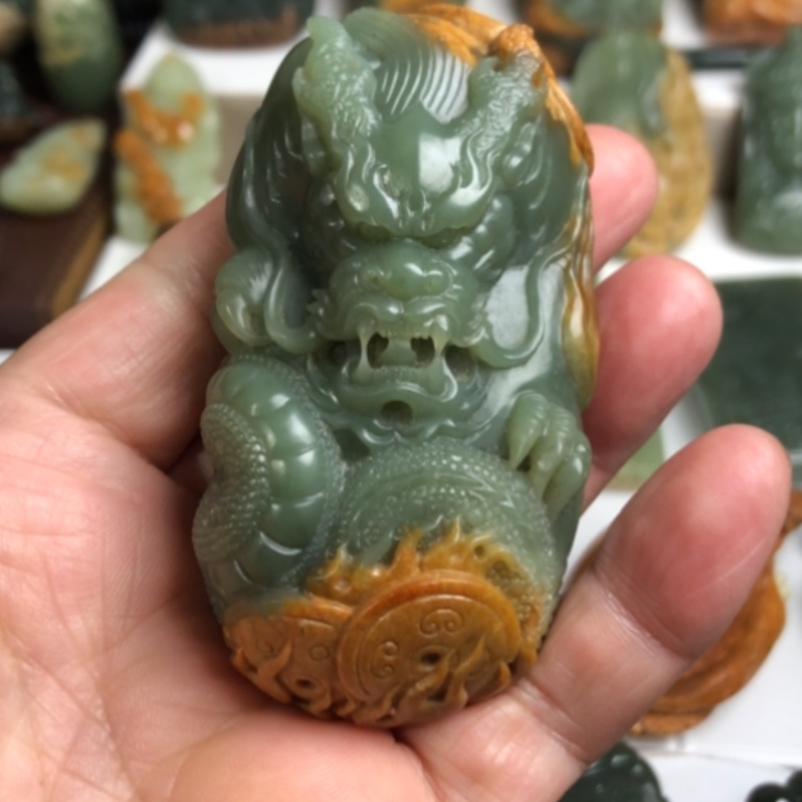 【闪购商品】岫岩河磨玉（透闪石质玉）把件未镶嵌