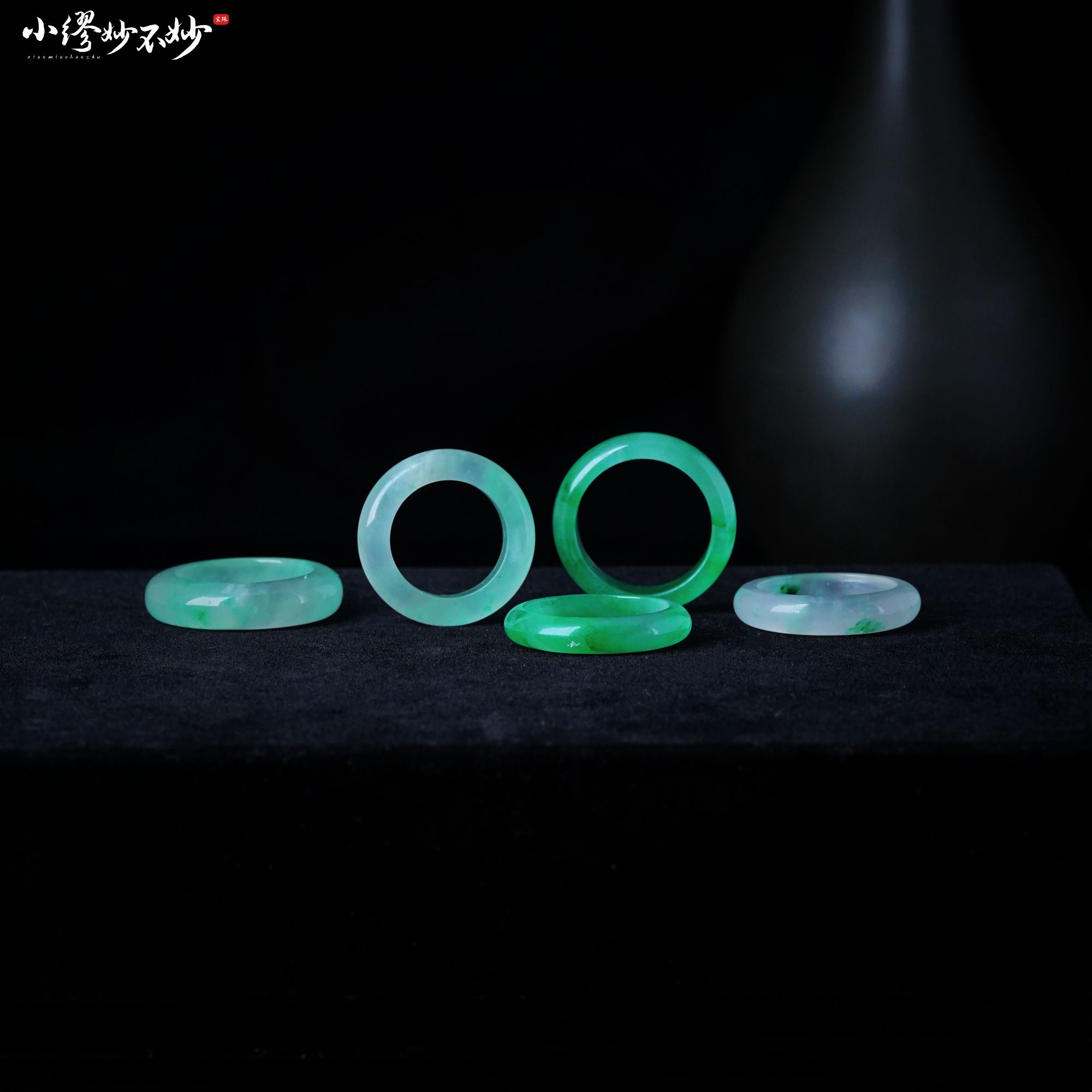 【缪老师严选】SJ2618 绿意扶摇上/冰飘独龙玉戒指多样性发其一