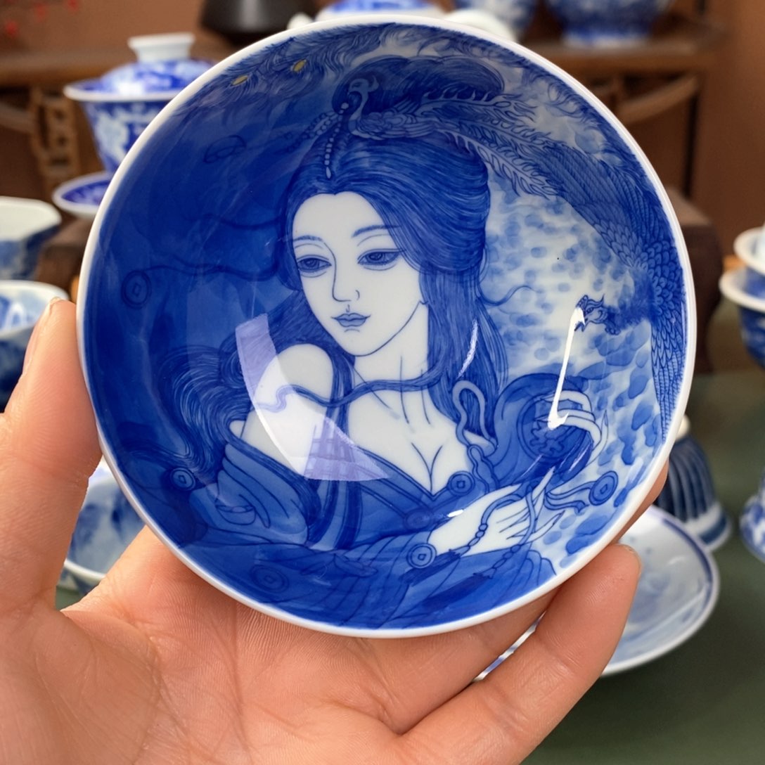 杯景德镇陶瓷手工手绘