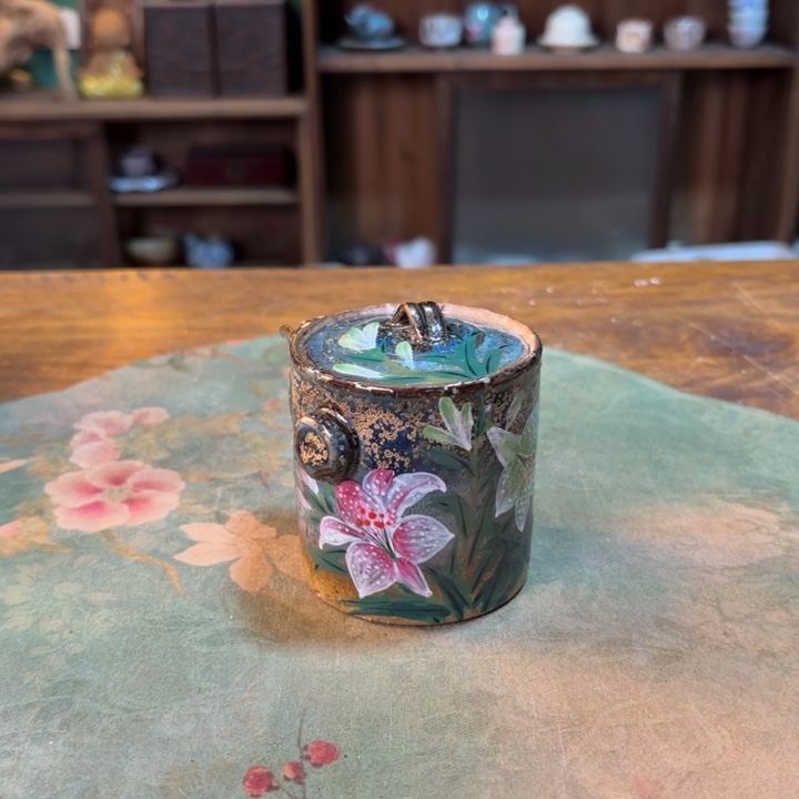 柴烧纯手工手绘陶瓷