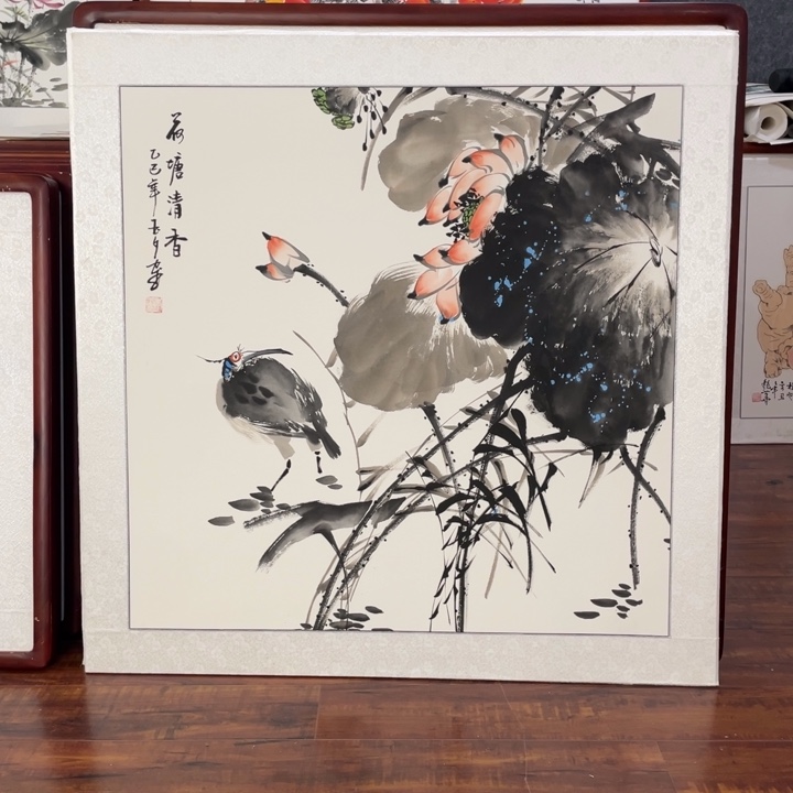 国画带框尺寸83*83厘米