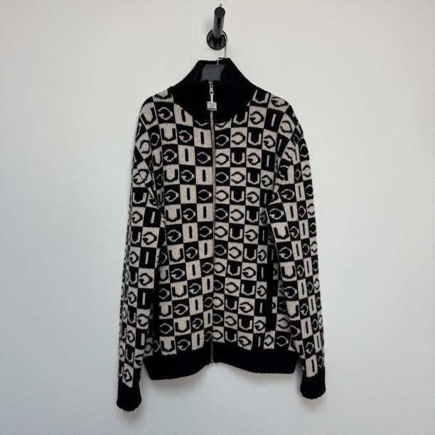 未使用 GUCCI/古驰 棋盘格logo羊毛外套/S码带吊牌