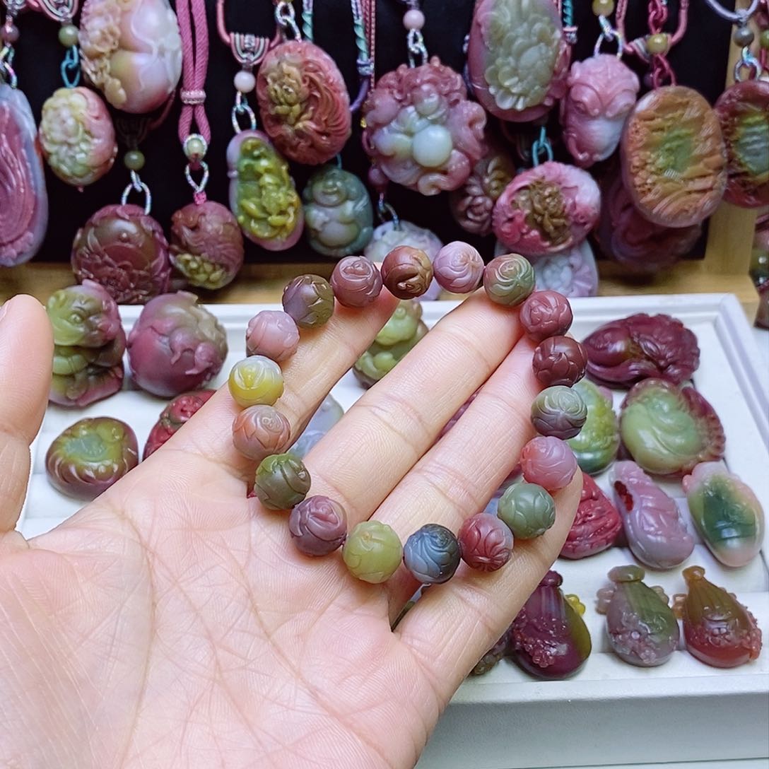 玛瑙/玉髓盐源玛瑙手串未镶嵌