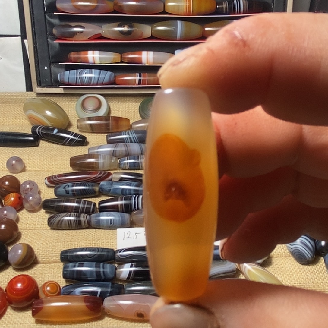 玛瑙/玉髓合金颈饰