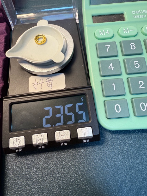 足金999车轮卡环卡十秀