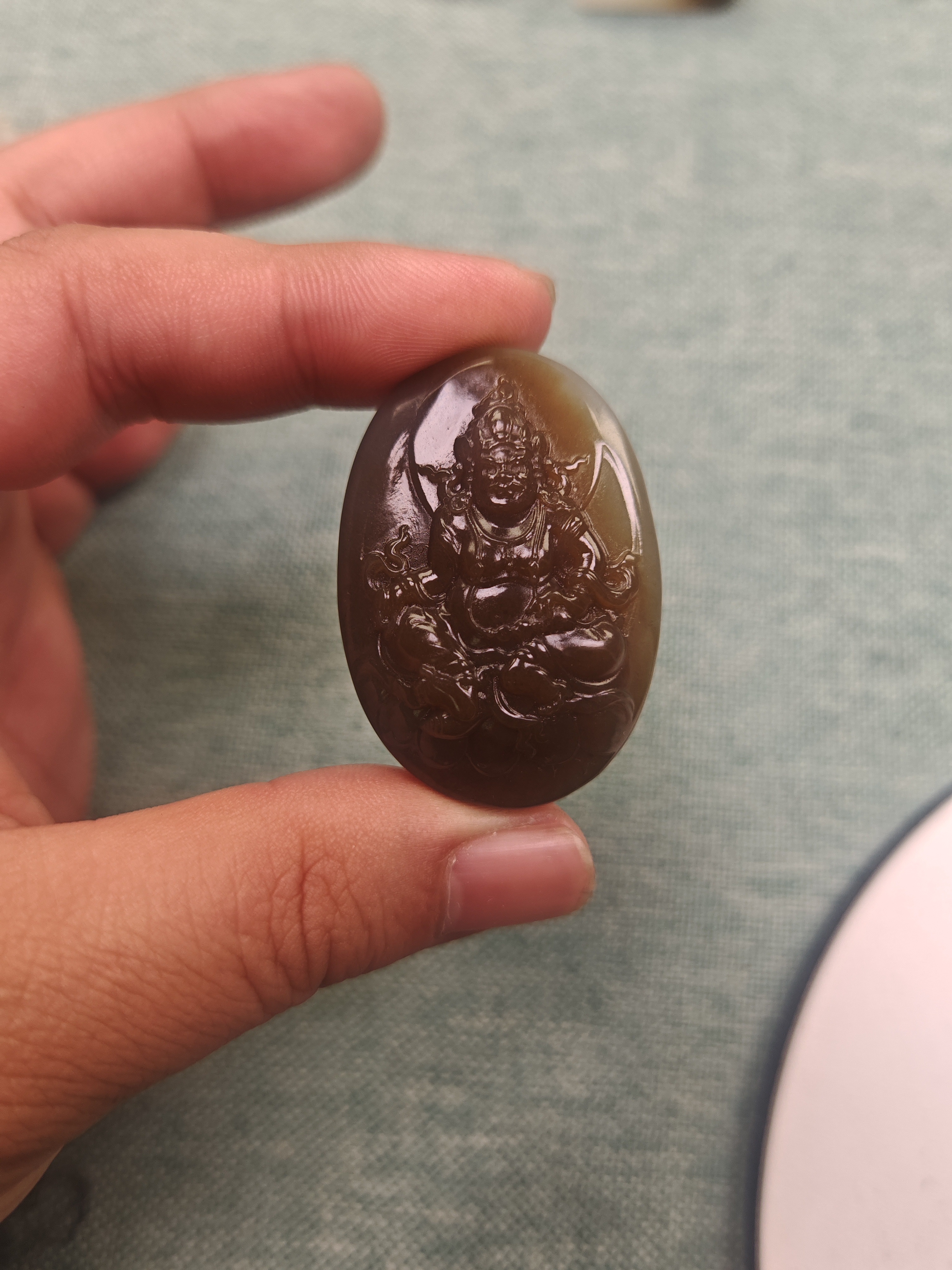 新疆且末料黄财神一面糖