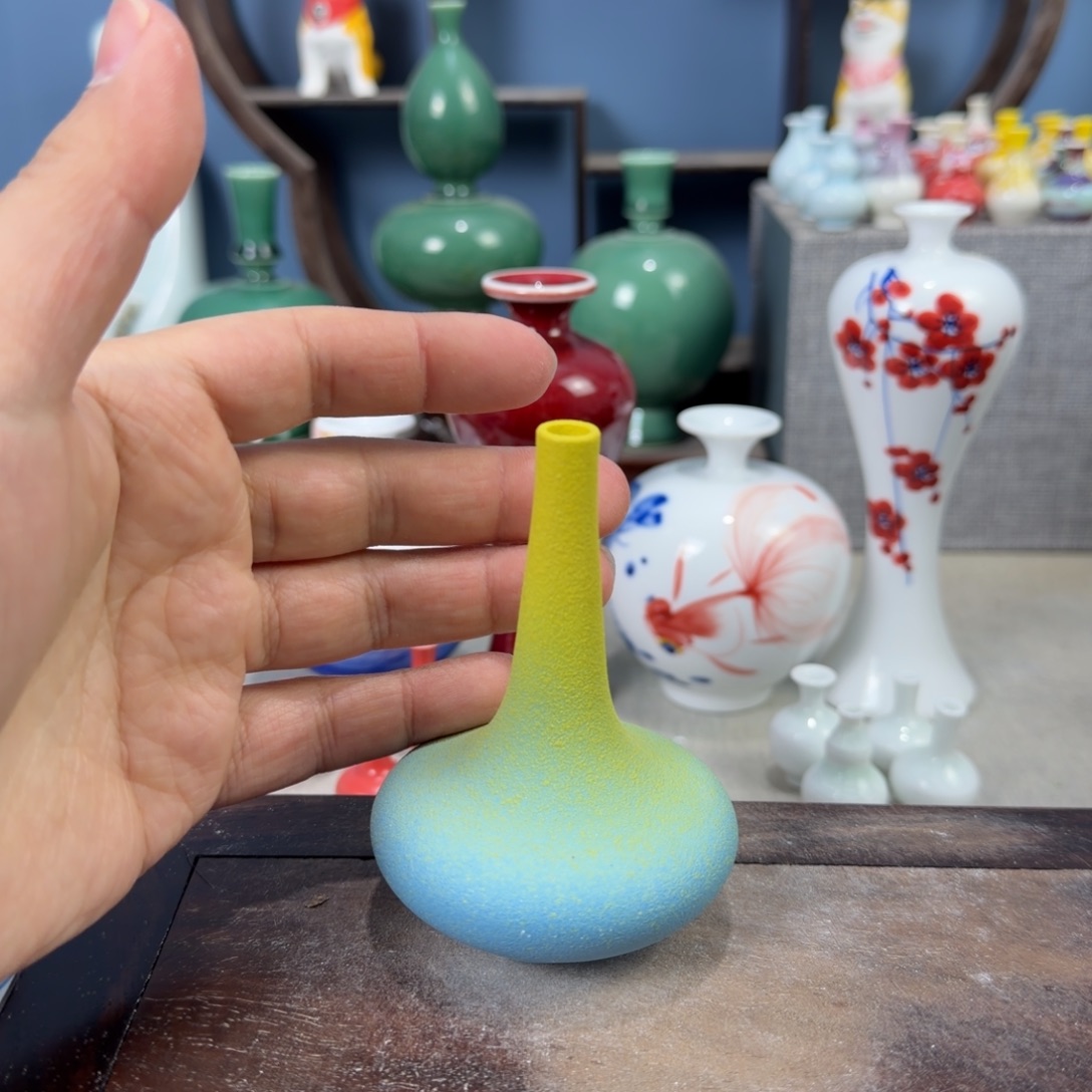 陶瓷手工小花器摆件