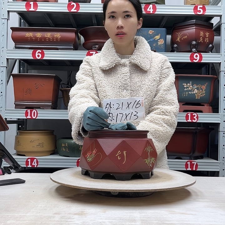 紫砂花盆紫砂花盆