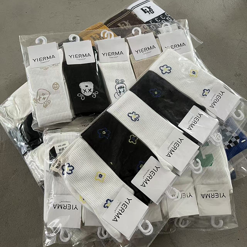2113袜子纯棉春秋新款中筒百搭透气