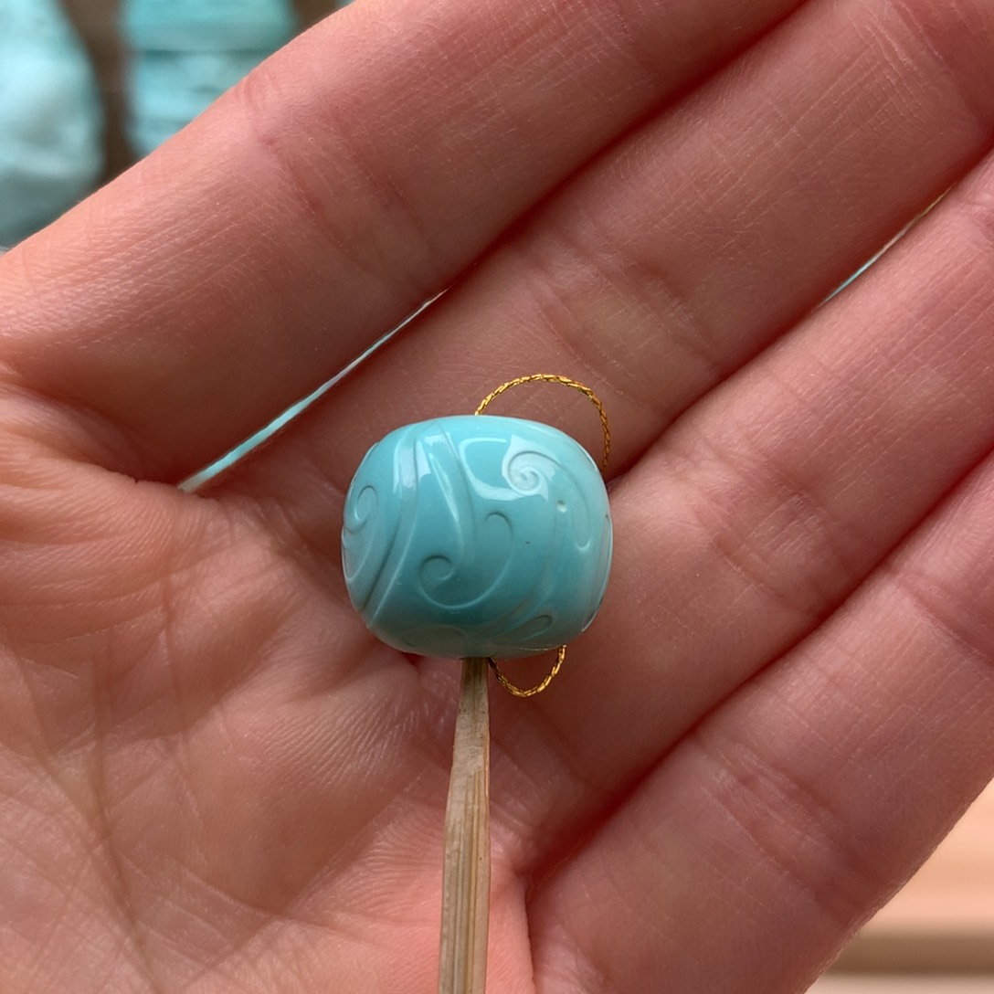 绿松石珠宝玉石未镶嵌