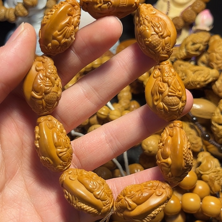 橄榄核手串/手链九龙财神