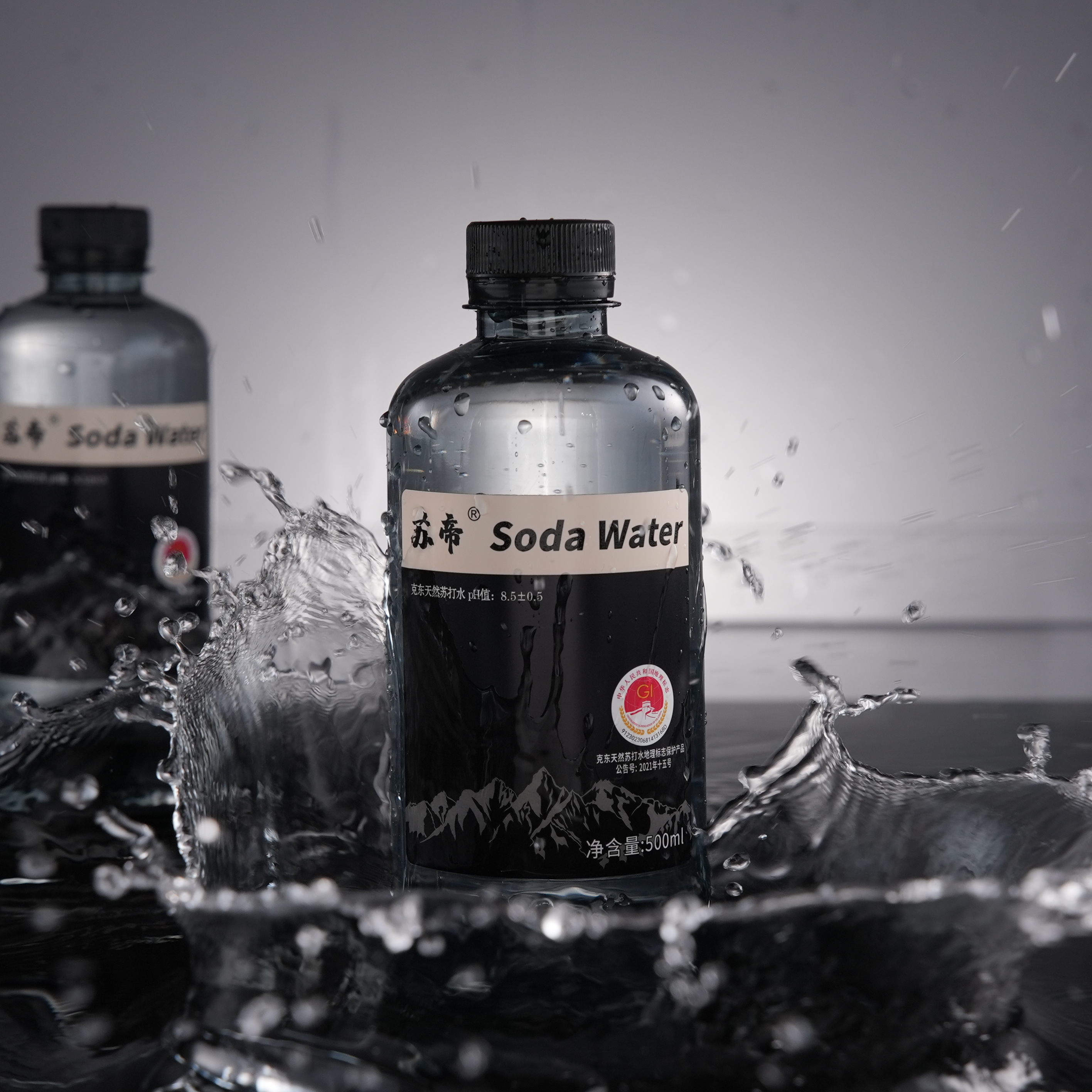 苏帝 克东天然苏打水原水 五箱 弱碱送货上门送水到家500ml大瓶