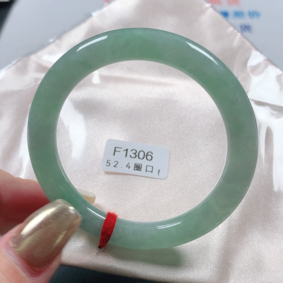 未镶嵌手镯（圆镯）翡翠天然翡翠手镯F1306