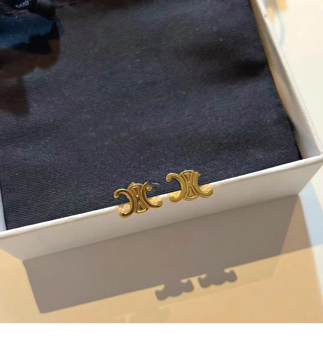 铜合金耳饰 2104法式复古轻奢耳钉