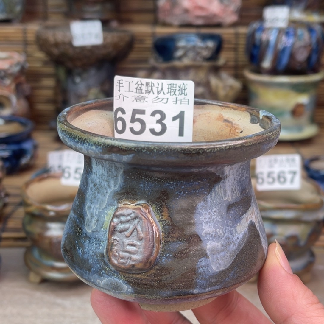 手工花盆默认瑕疵完美者勿拍