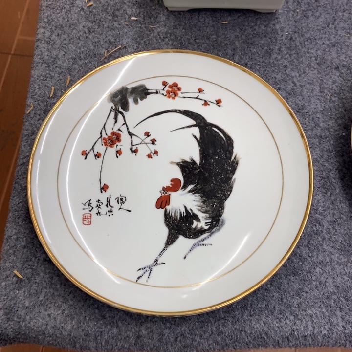 陶景德镇瓷器粉彩赏盘