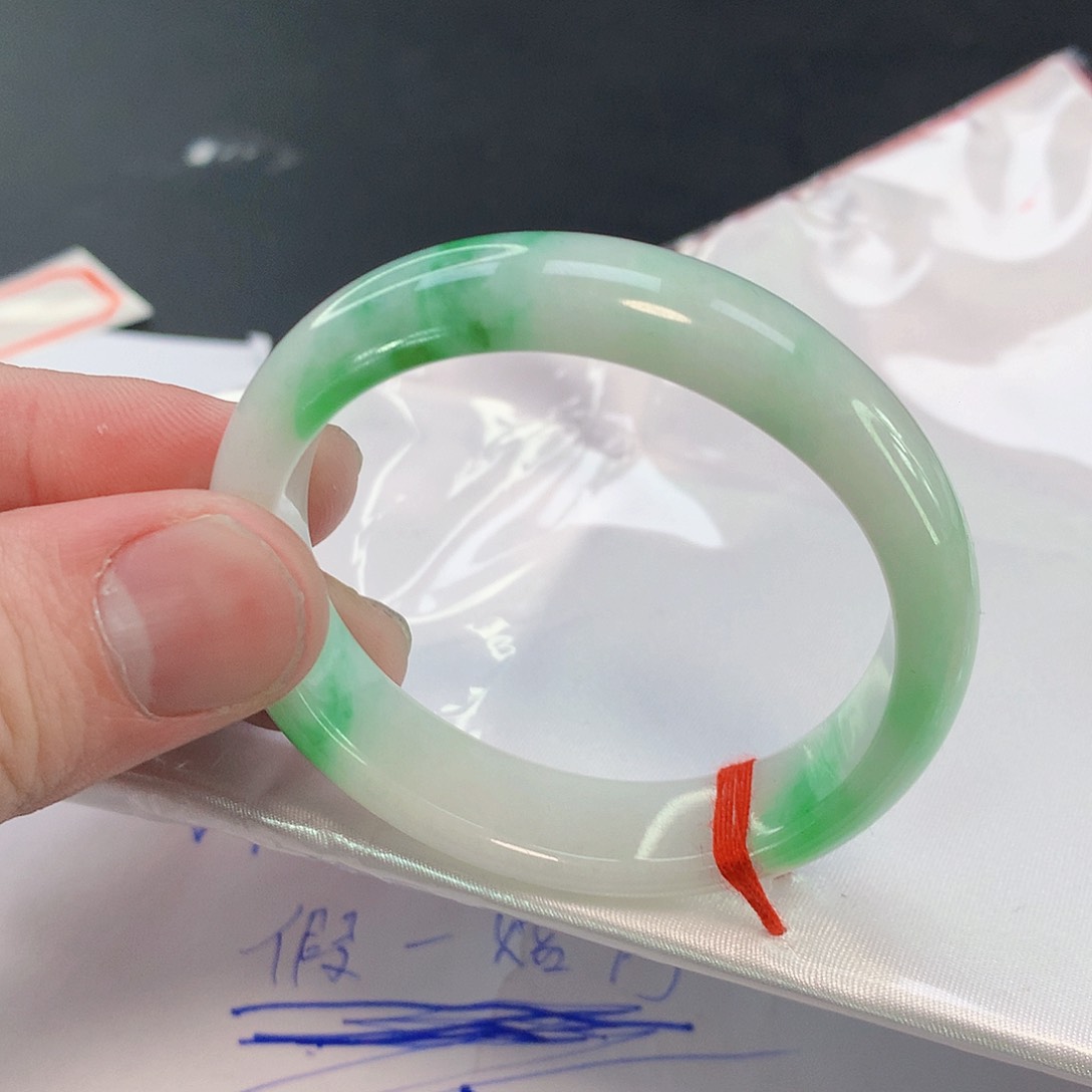 翡翠手镯未镶嵌098缅甸天然翡翠A货