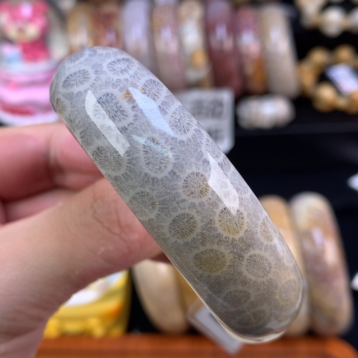 【闪购商品】颈饰未镶嵌硅化珊瑚（珊瑚玉）95号54.6圈海胆花花