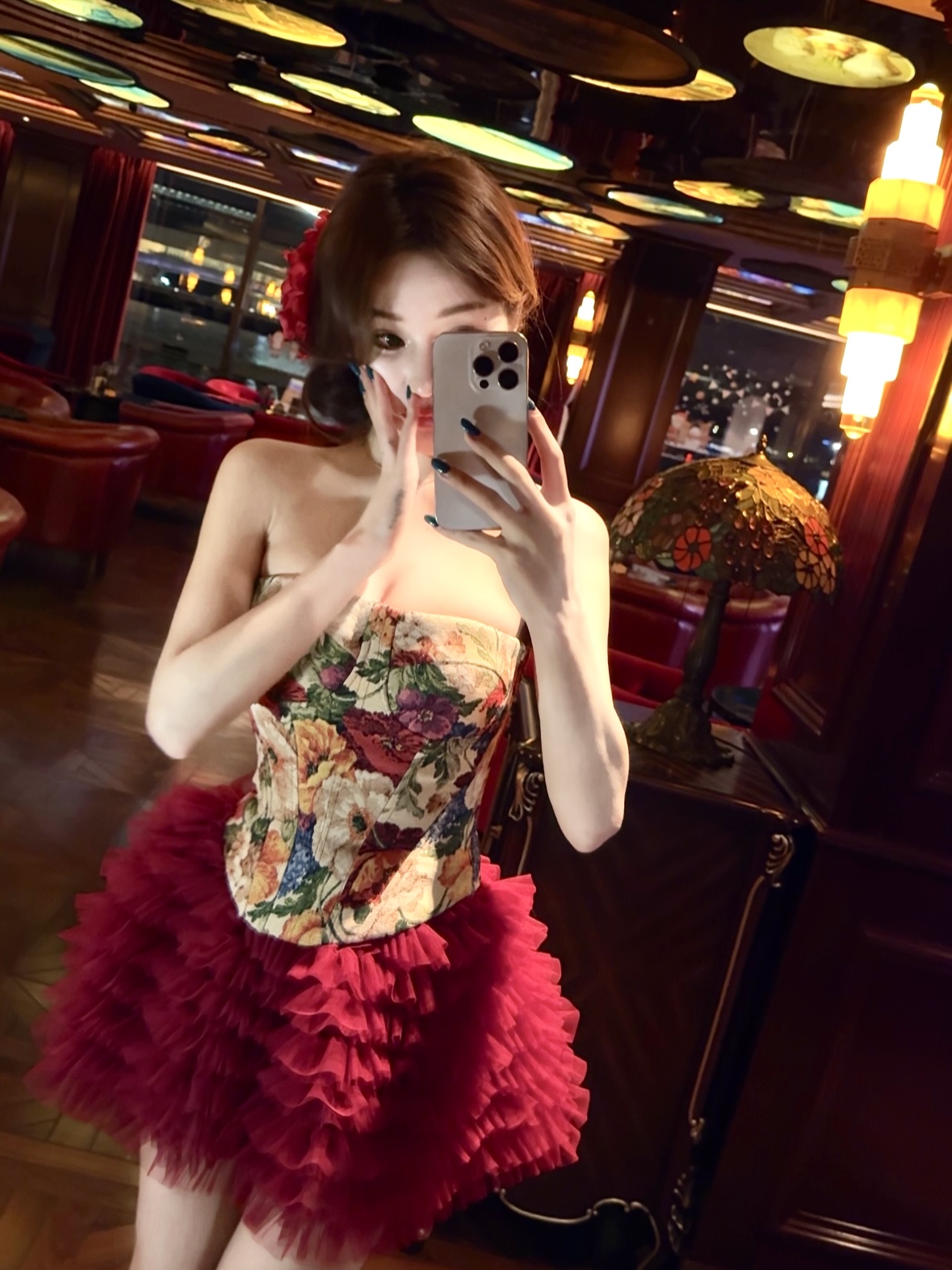 WW定制「花漾之恋」法式气质加厚时尚韩版慵懒学院风上衣半裙套装