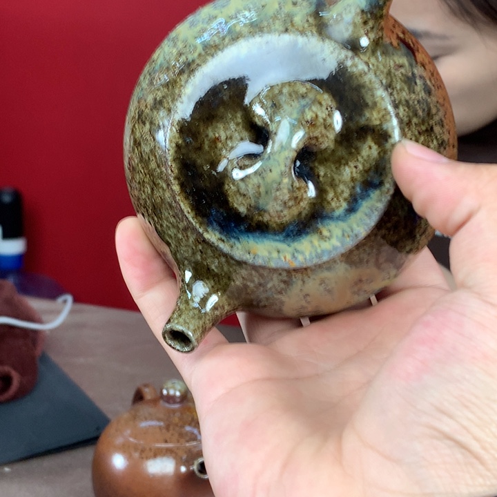 紫砂柴烧纯自然柴烧