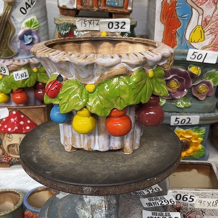 粗陶材质多肉花盆