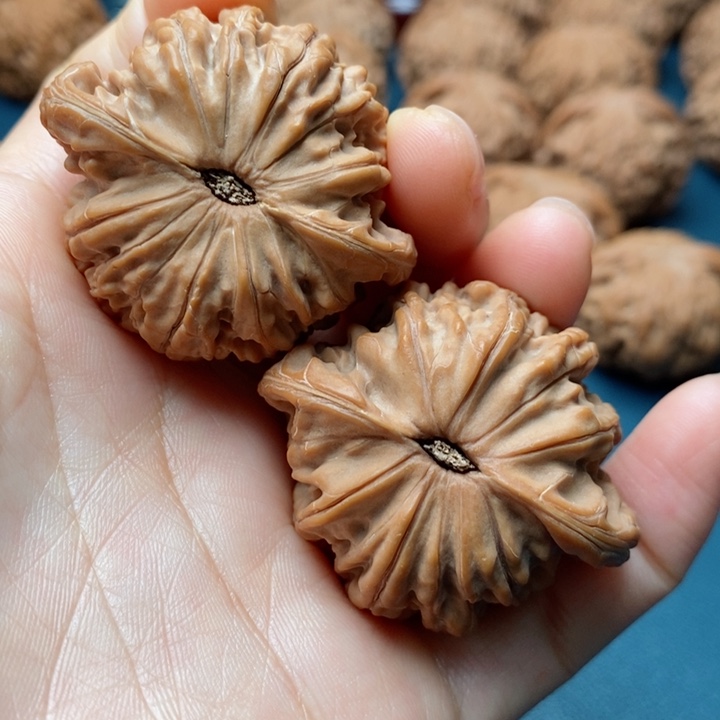 文玩核桃把件43磨盘