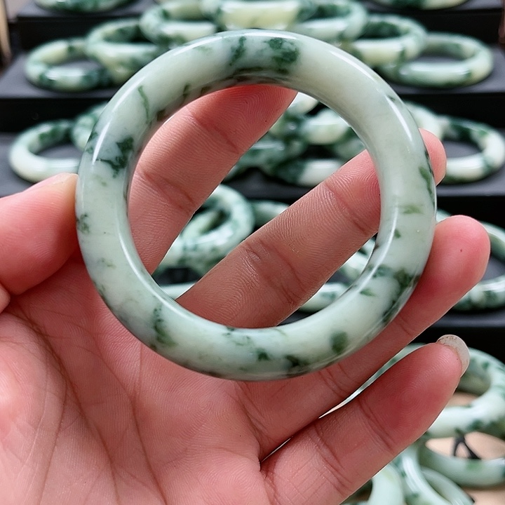 【闪购商品】透闪石-蛇纹石玉手镯未镶嵌