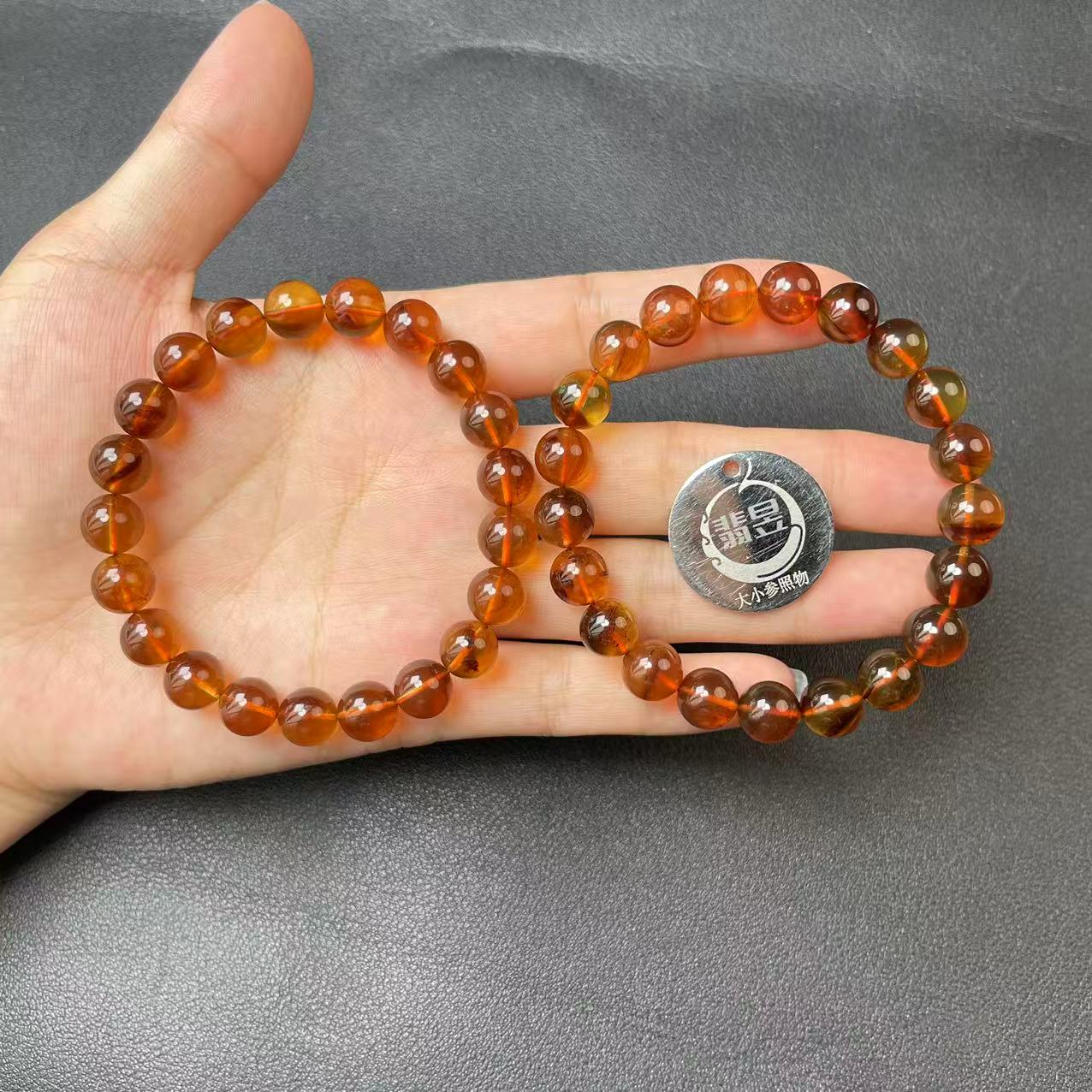 38502T09-3B15-琥珀手串/约9+/约20颗/多样性发其一