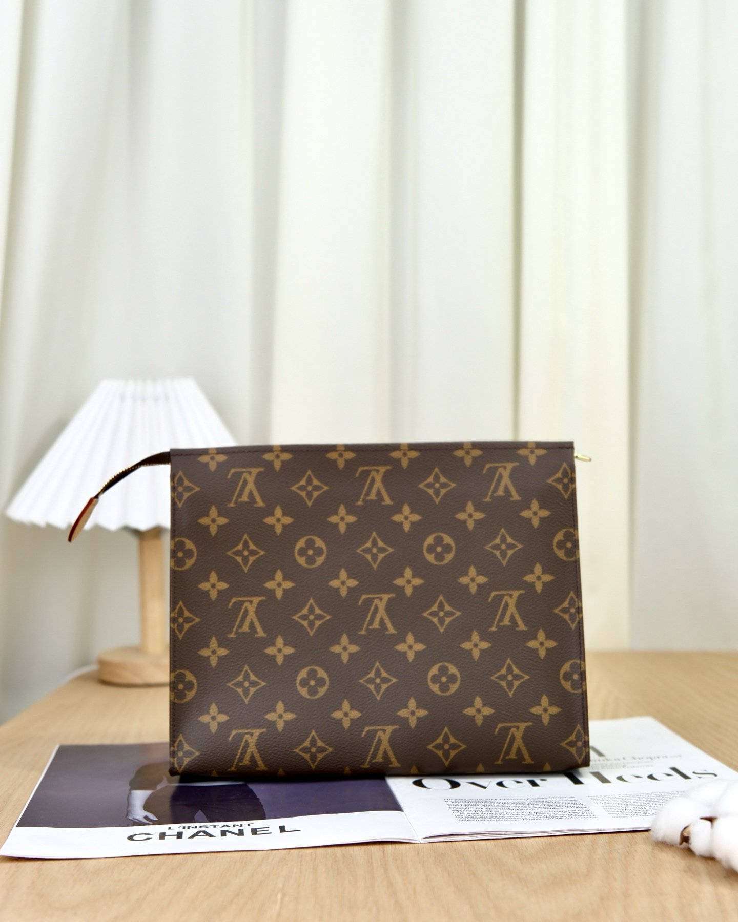 未使用 LouisVuitton/路易威登 （N1915)金色五金Monogram收纳包
