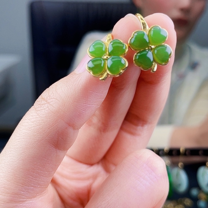 和田玉珠宝奇石银S925镶嵌