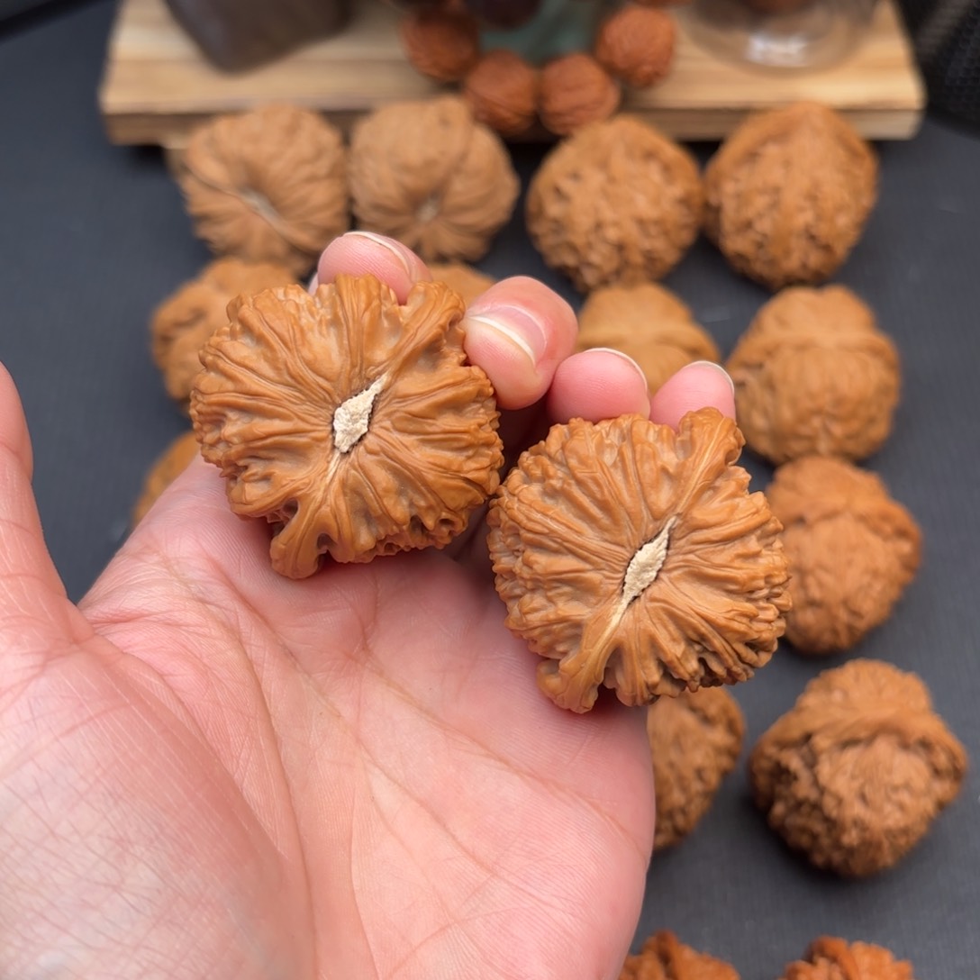 文玩核桃把件学*班球白43