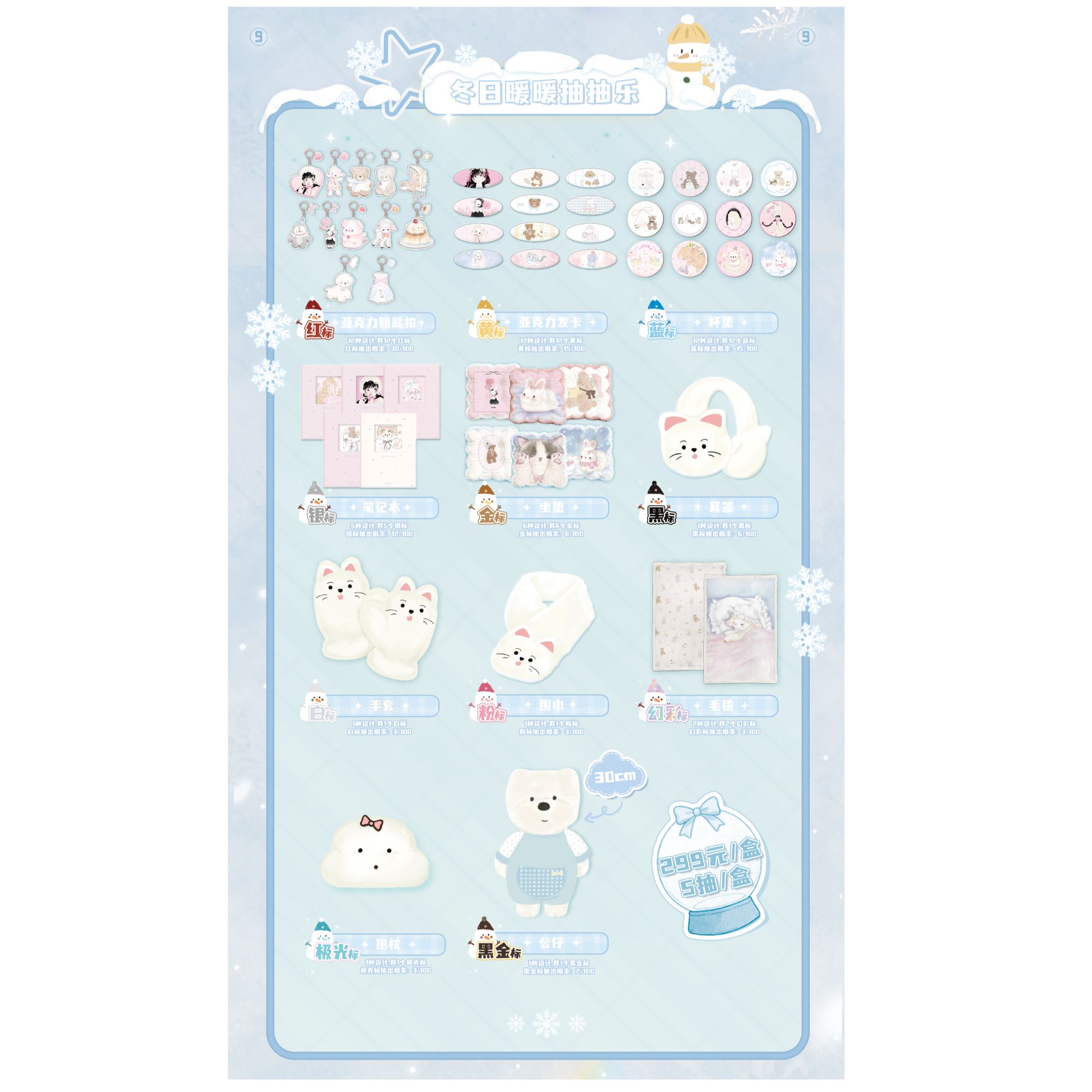 【拆卡】NLAT 冬日暖暖系列抽抽乐 盲盒