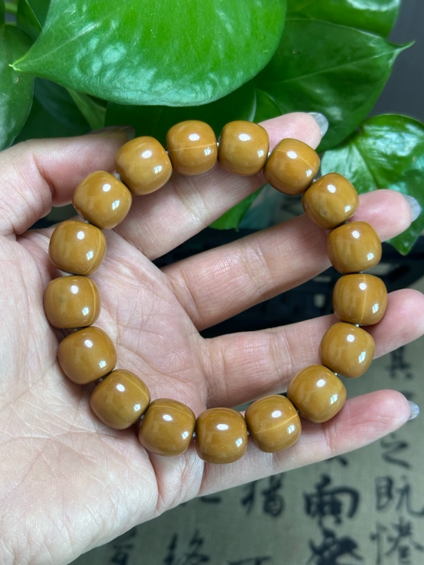 核雕玻璃珠底皮质猴头老型