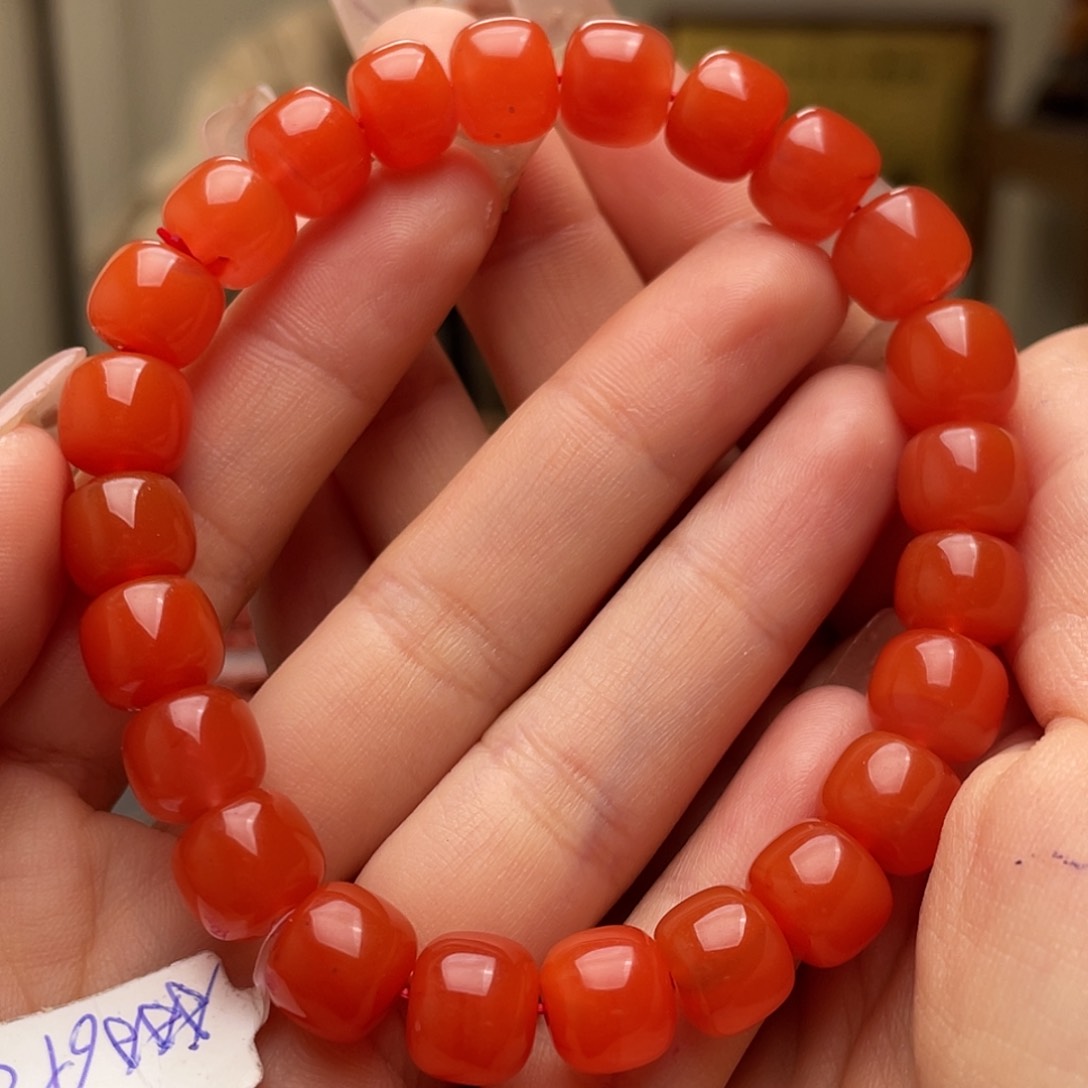 南红玛瑙手链未镶嵌