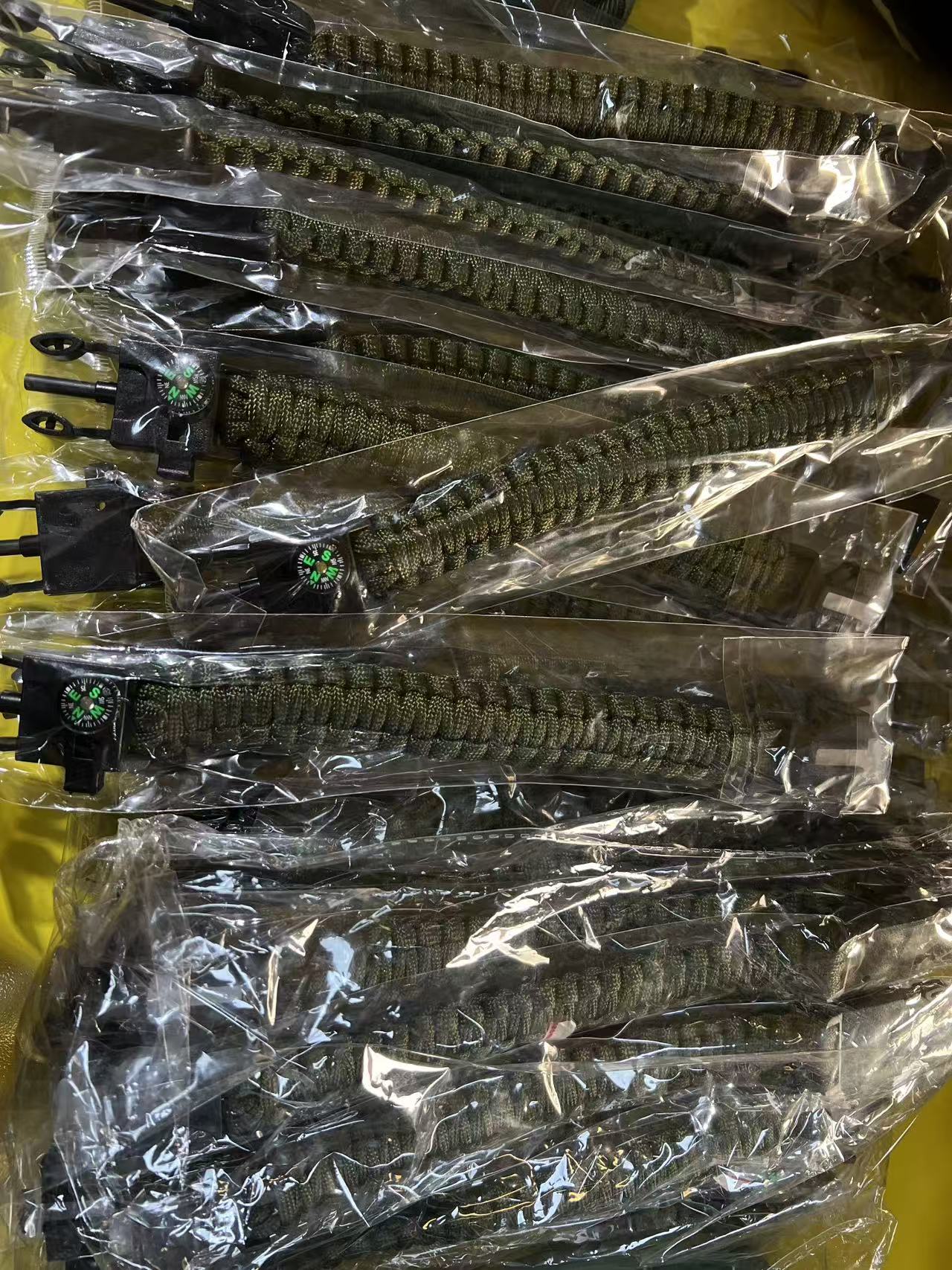 户外多功能打火石求生手链防身编织手绳