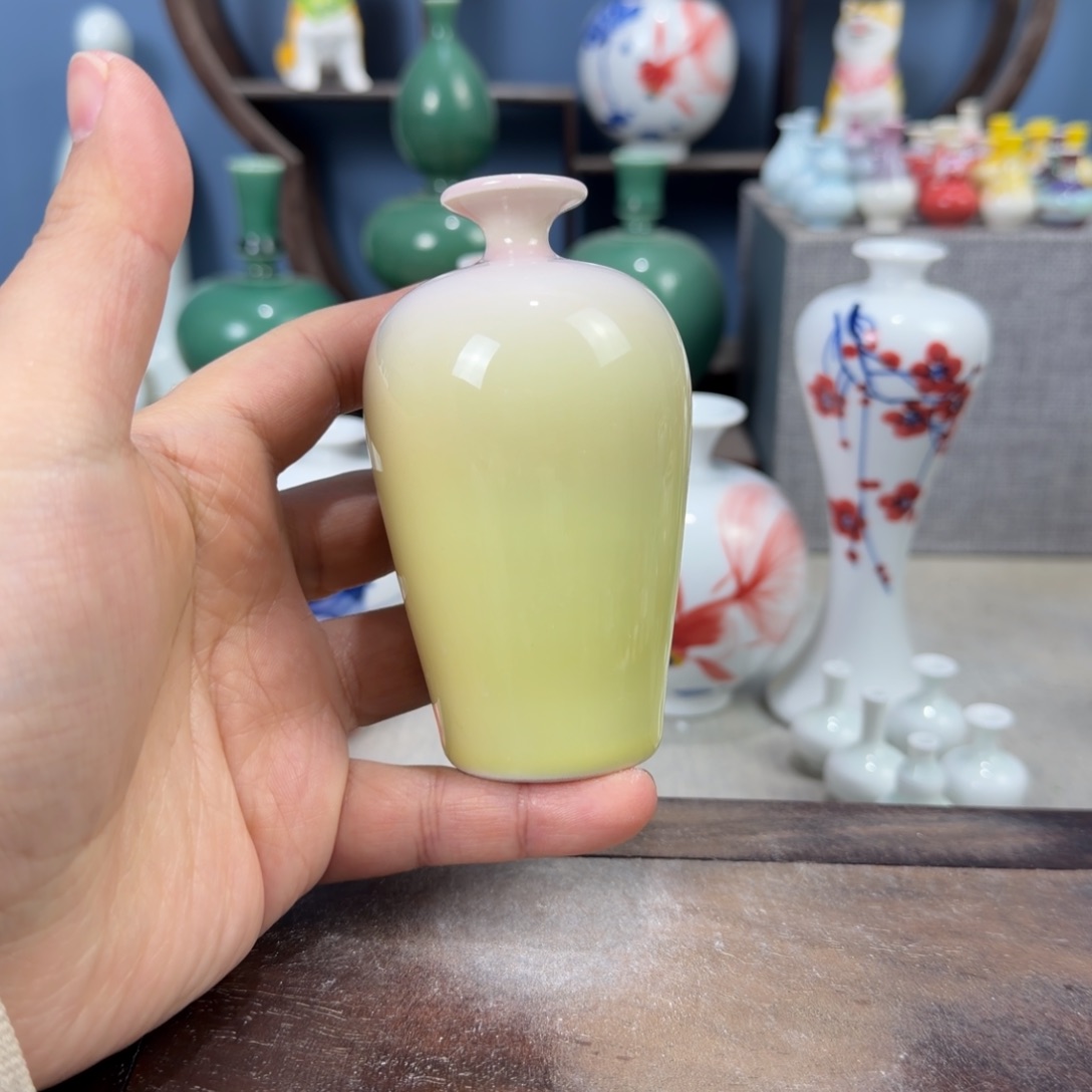 陶瓷手工小花器摆件