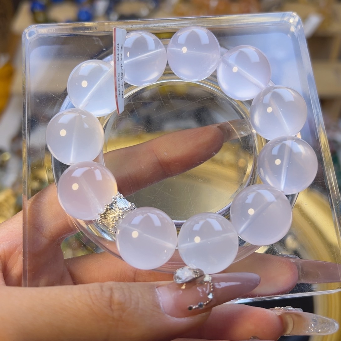 水晶手链银S925镶嵌水晶