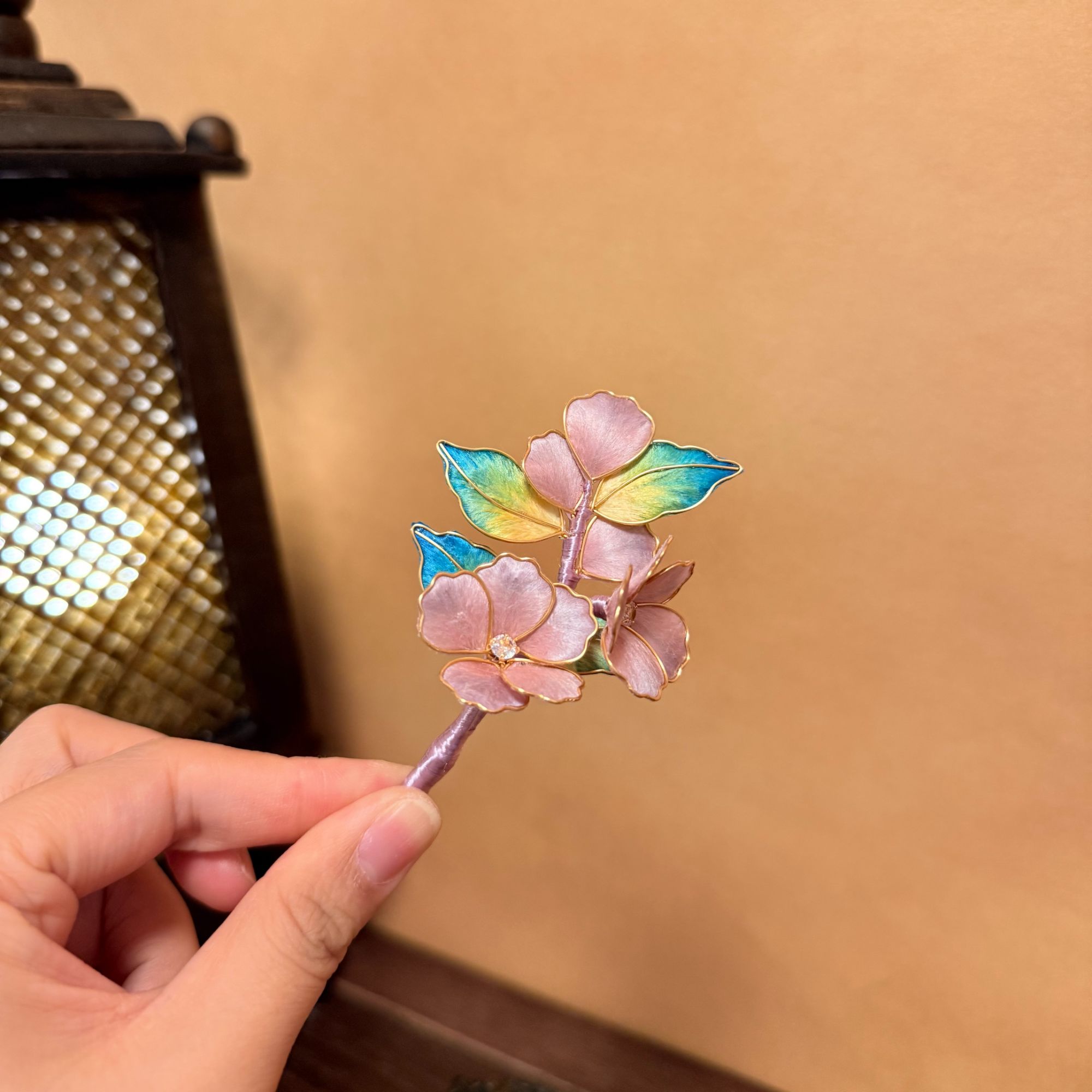 【江紫】绒花发簪（备注主体/默认发软簪）