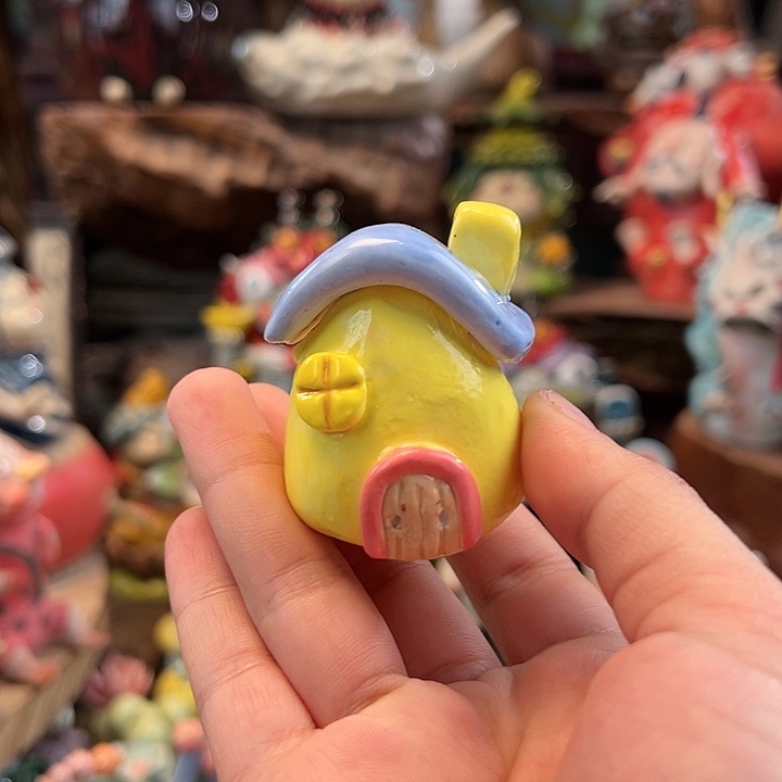陶摆件小镇青花每日有新品