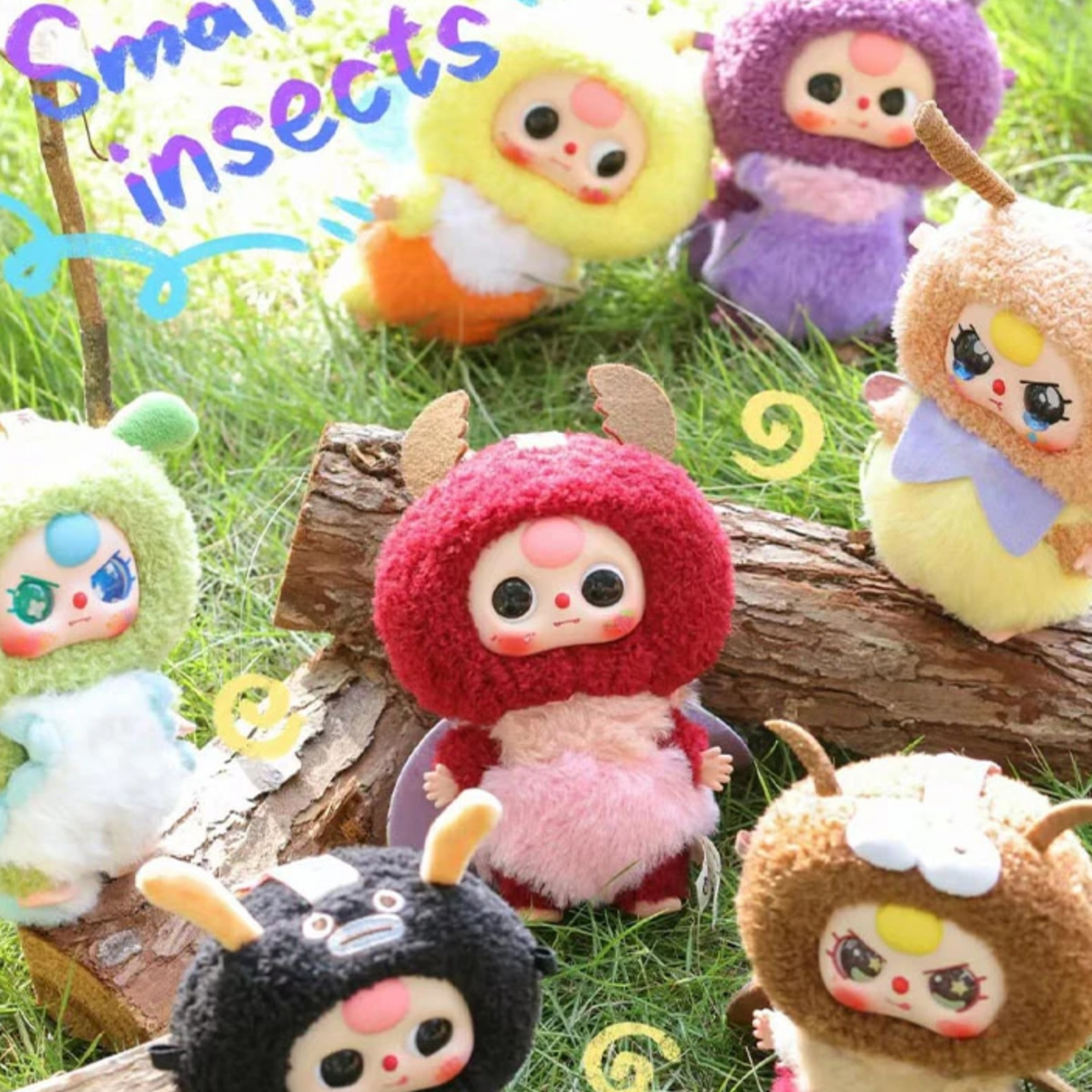 「拆盒」娃三岁小精灵毛绒潮玩盲盒手办挂件