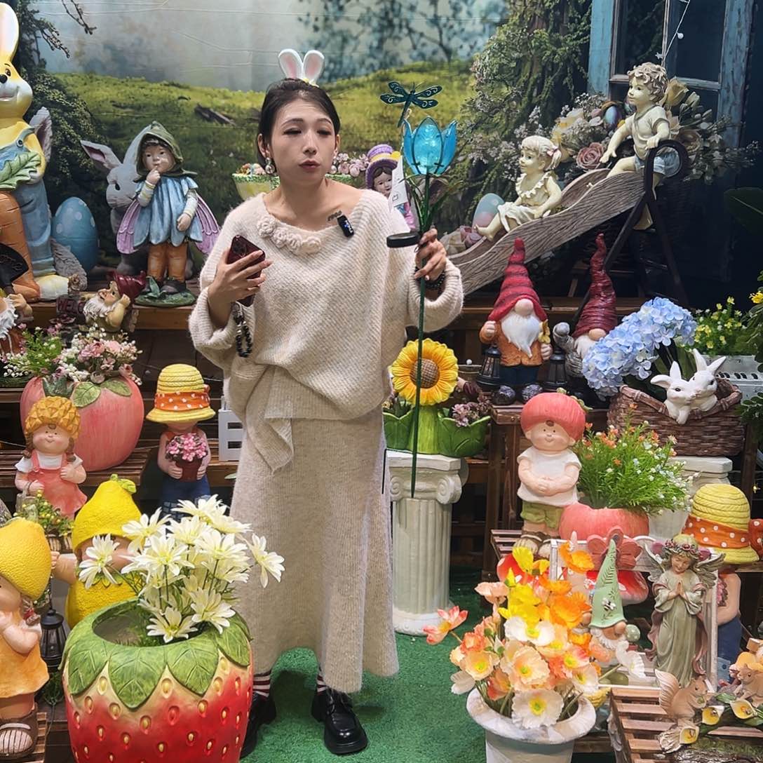 花园摆件红红火火