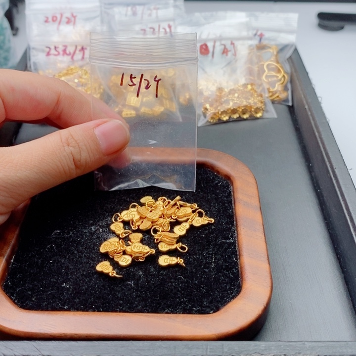 银S925镀金镶嵌手链翡翠配饰