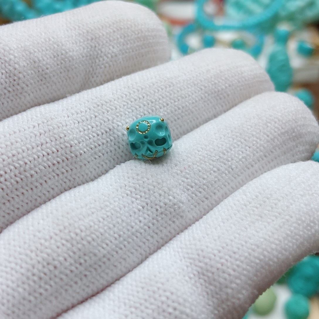 绿松石未镶嵌珠子