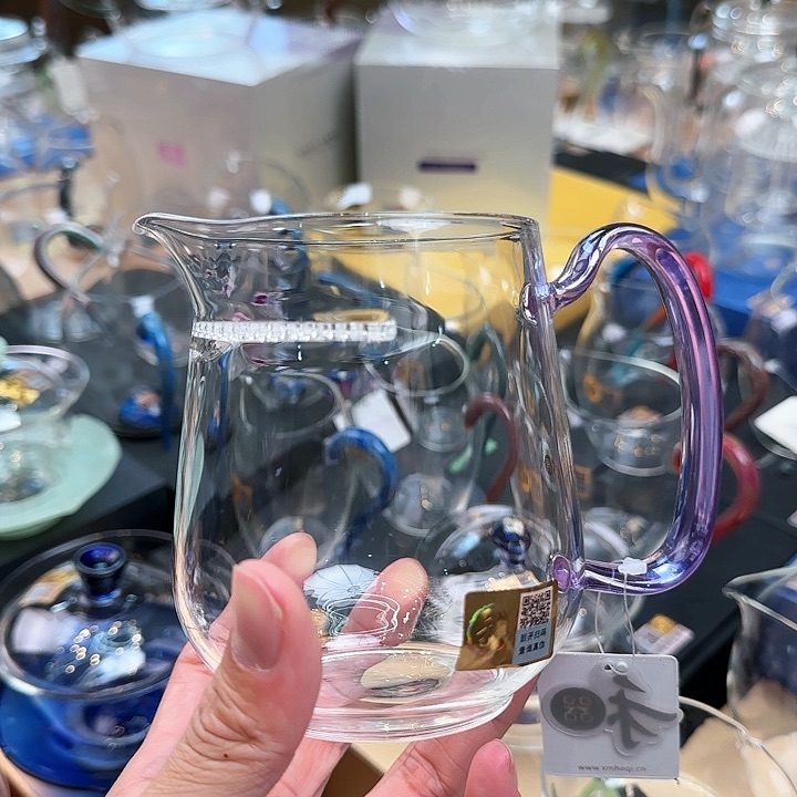 禾器丰然浅紫色煮茶器