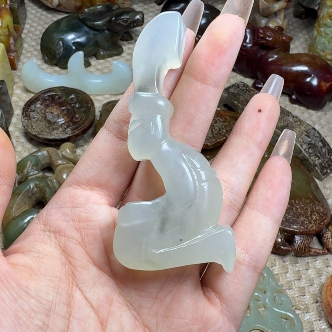 白玉菩提吊坠挂件