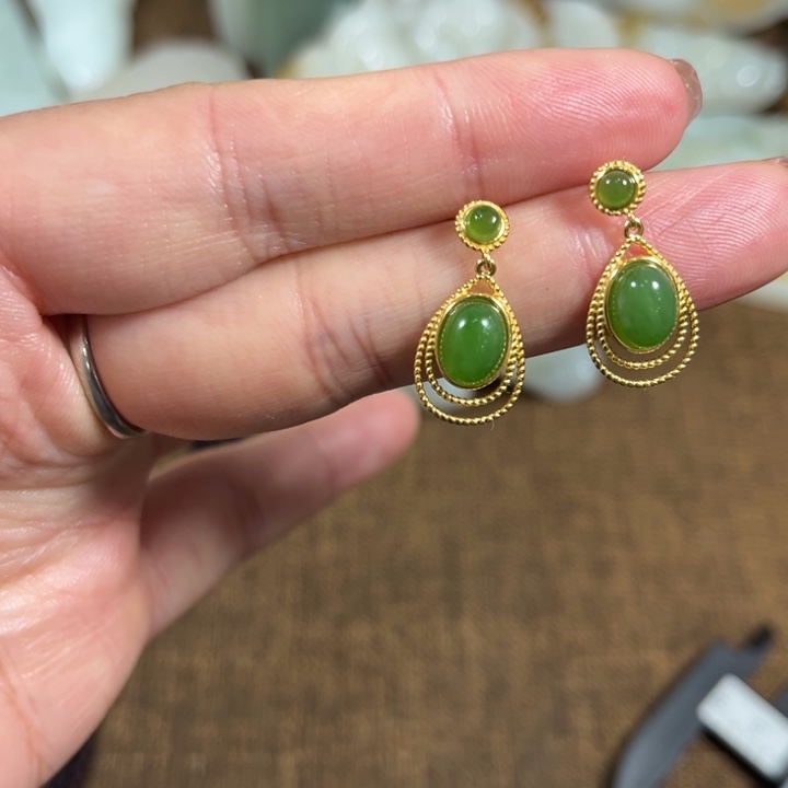 和田玉银S925镶嵌颈饰